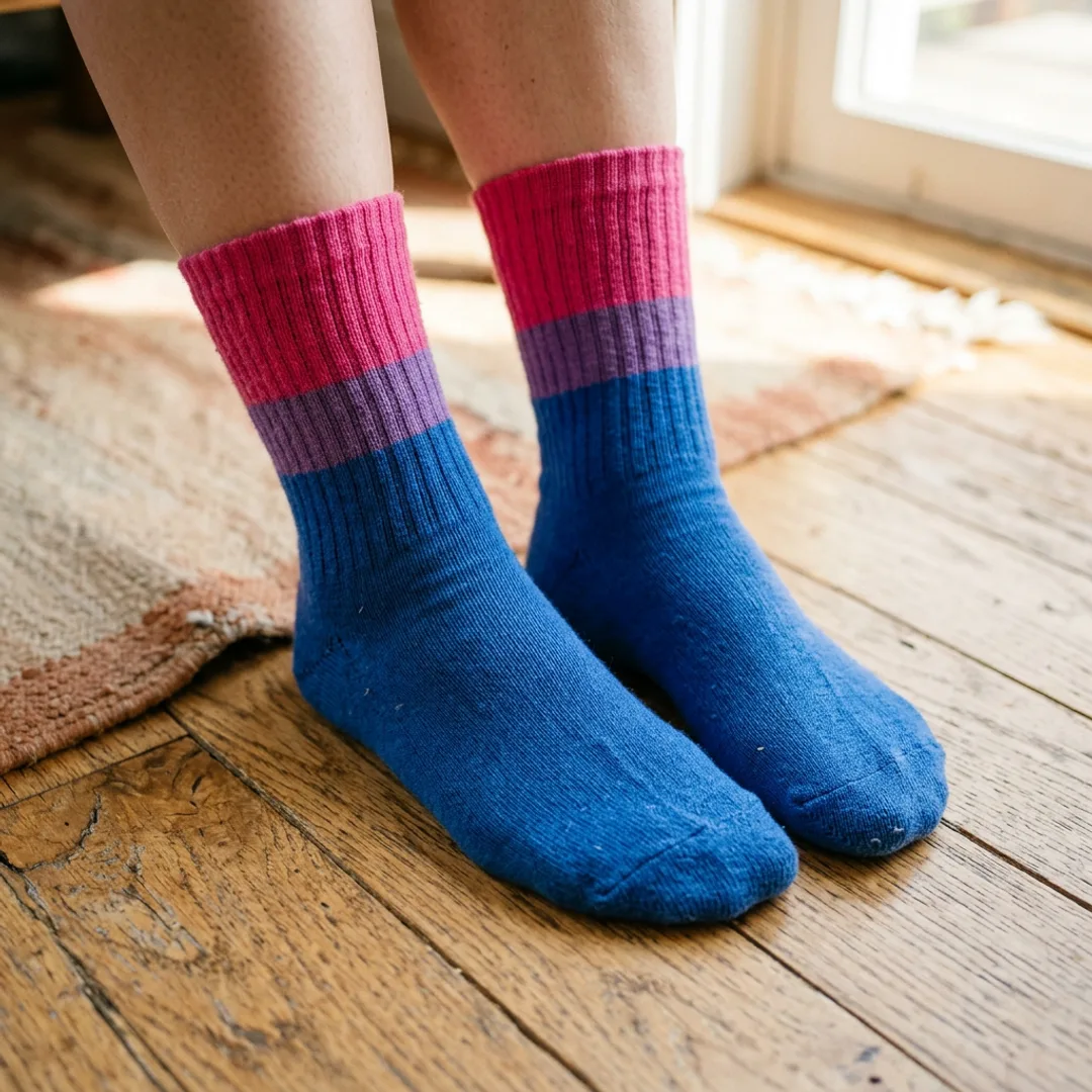 Bisexual Flag Crew Socks